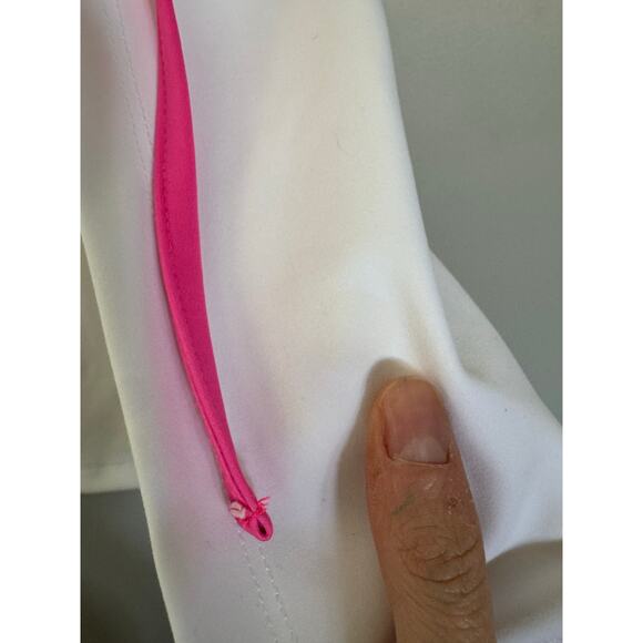 Beach Riot Winnie Wrap Front Skirt in Strawberry White/Pink SZ S - Picture 6 of 10